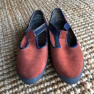 Chinese Laundry Women's Suede Sandals - Rust and Navy